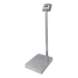 Balança Comercial Digital Welmy W300 Com Coluna - Led Vermelho Sem Bateria 300kg Com Mastro 90v/240v Cinza 60 cm X 50 cm